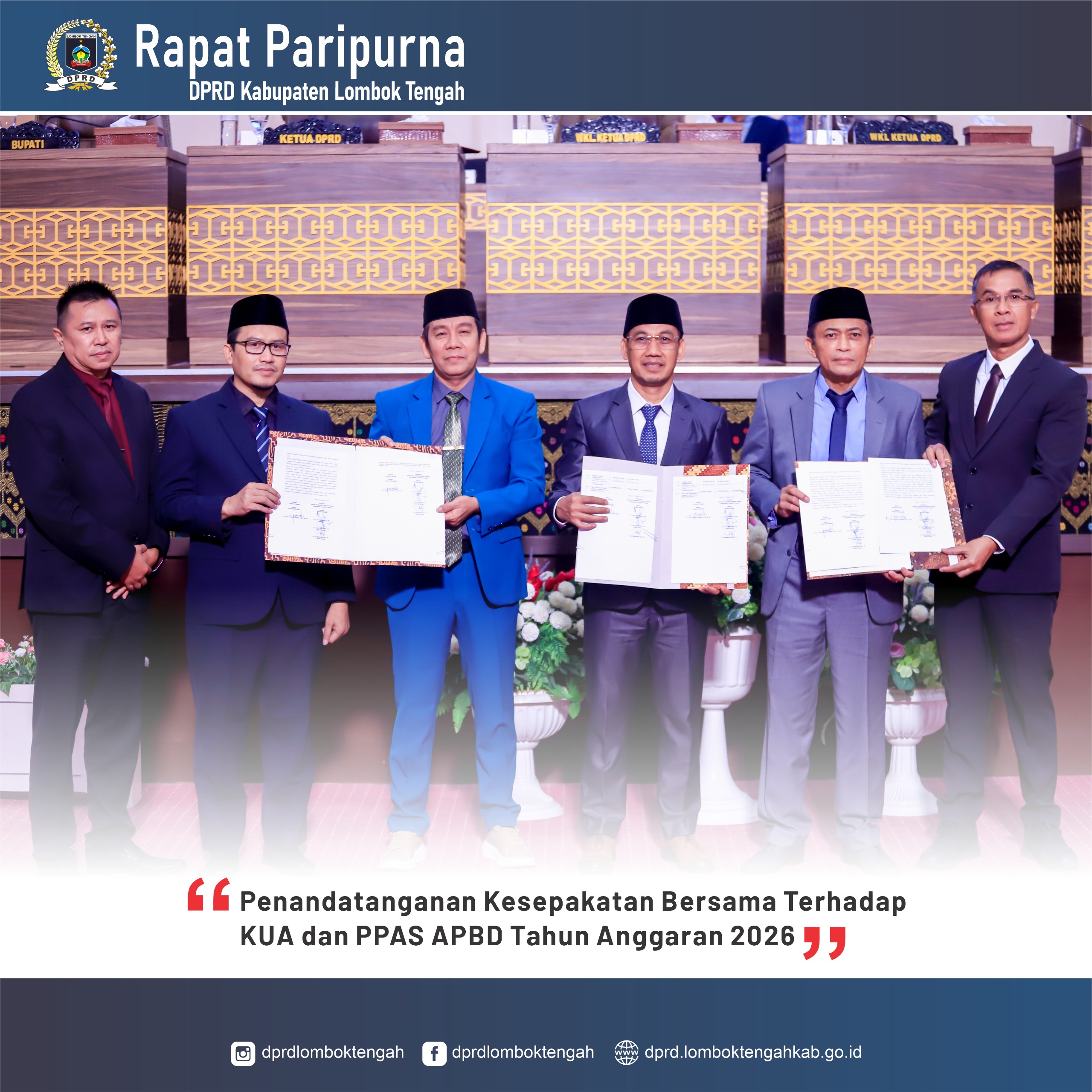 Rapat Paripurna DPRD Kab. Lombok Tengah