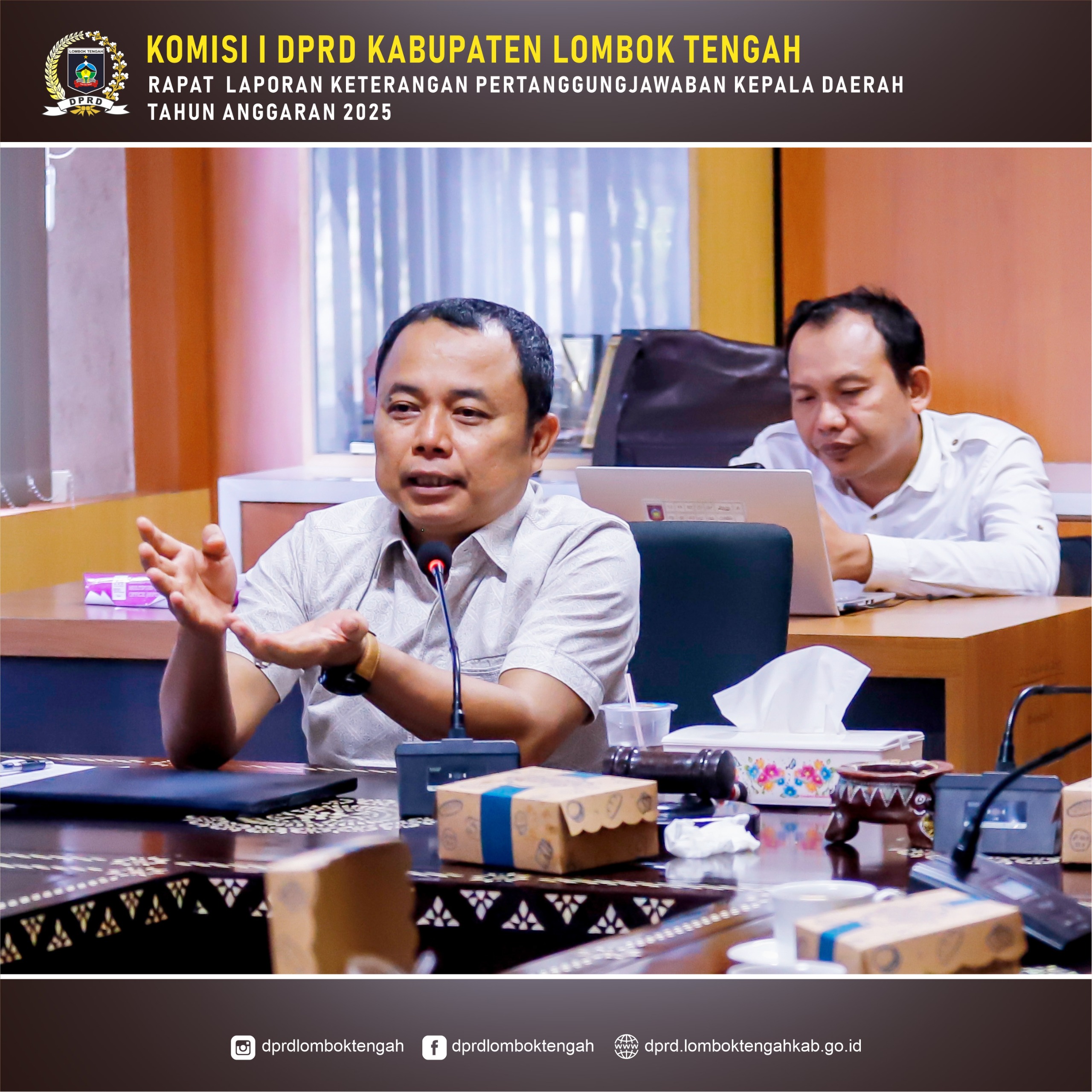 Rapat Konsultasi Komisi I DPRD Kabupaten Lombok Tengah