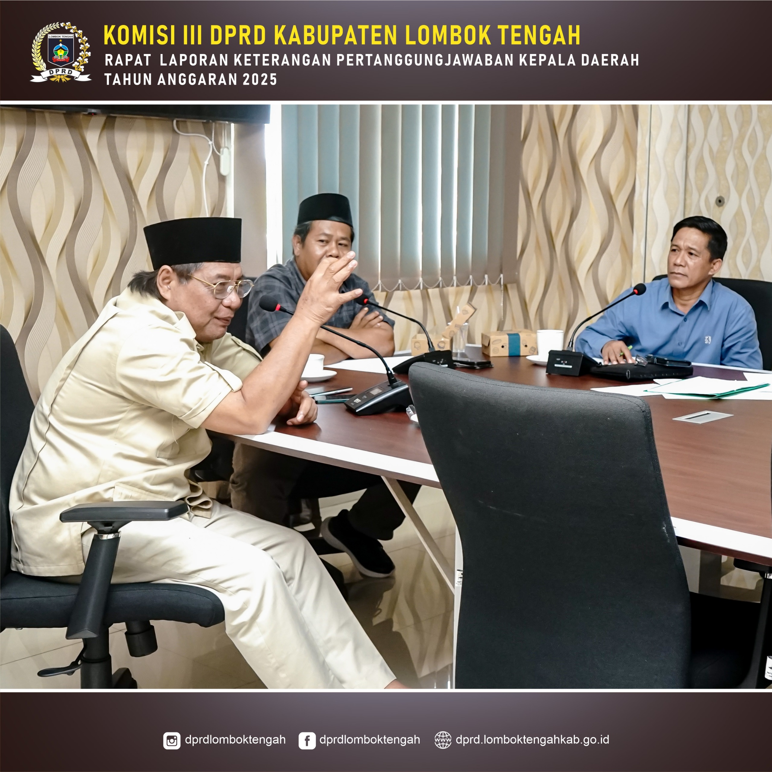 Rapat Konsultasi Komisi III DPRD Kabupaten Lombok Tengah