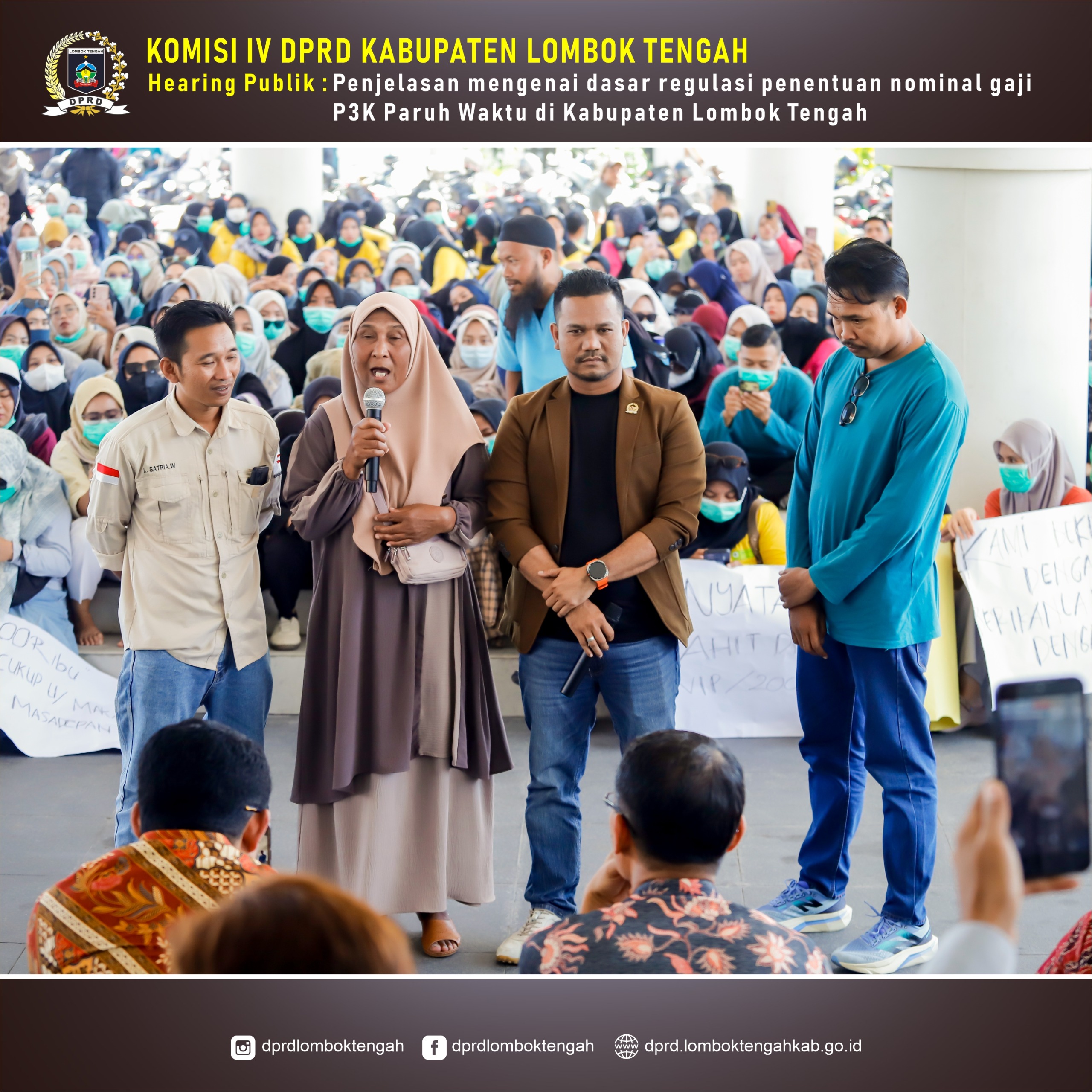Komisi IV DPRD Kabupaten Lombok Tengah Terima Hearing BANGKIT Terkait Kesejahteraan PPPK Paruh Waktu