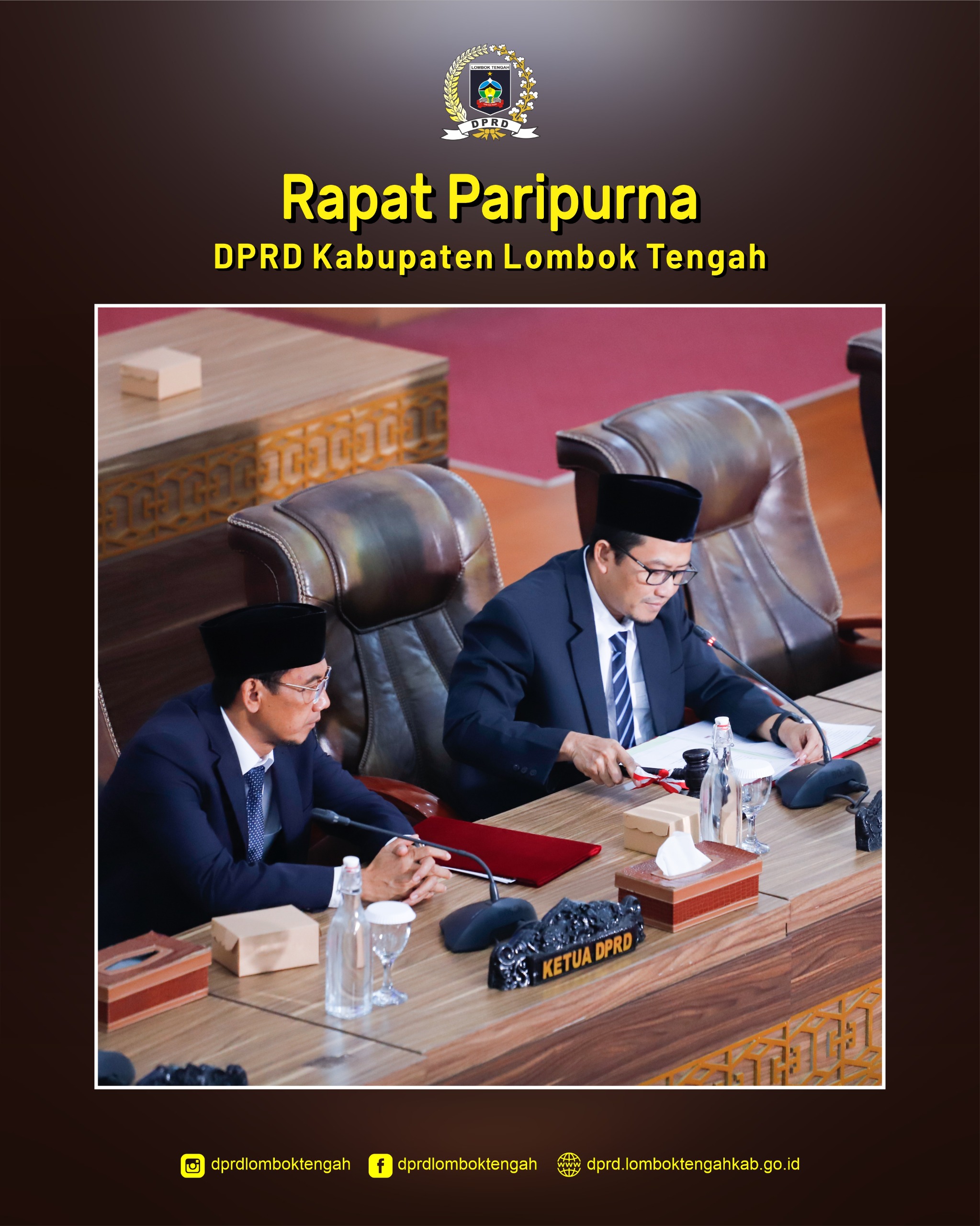 Rapat Paripurna DPRD Kabupaten Lombok Tengah Laporan Panitia Khusus 